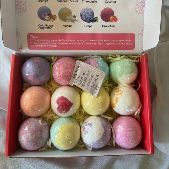 Homasy BY077 Bath Bomb Gift Set of 12 - Picture 1 of 1